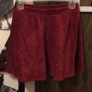 Red skater skirt